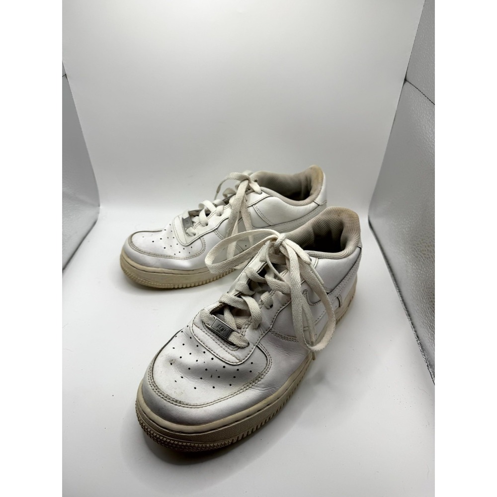 Nike Air Force 1 Low GS 314192-117 Kid 6.5 Sneaker White Leather Basketball Shoe